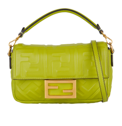 FF Mini Baguette, Leather, Green,8BS017, DB/S, 2*